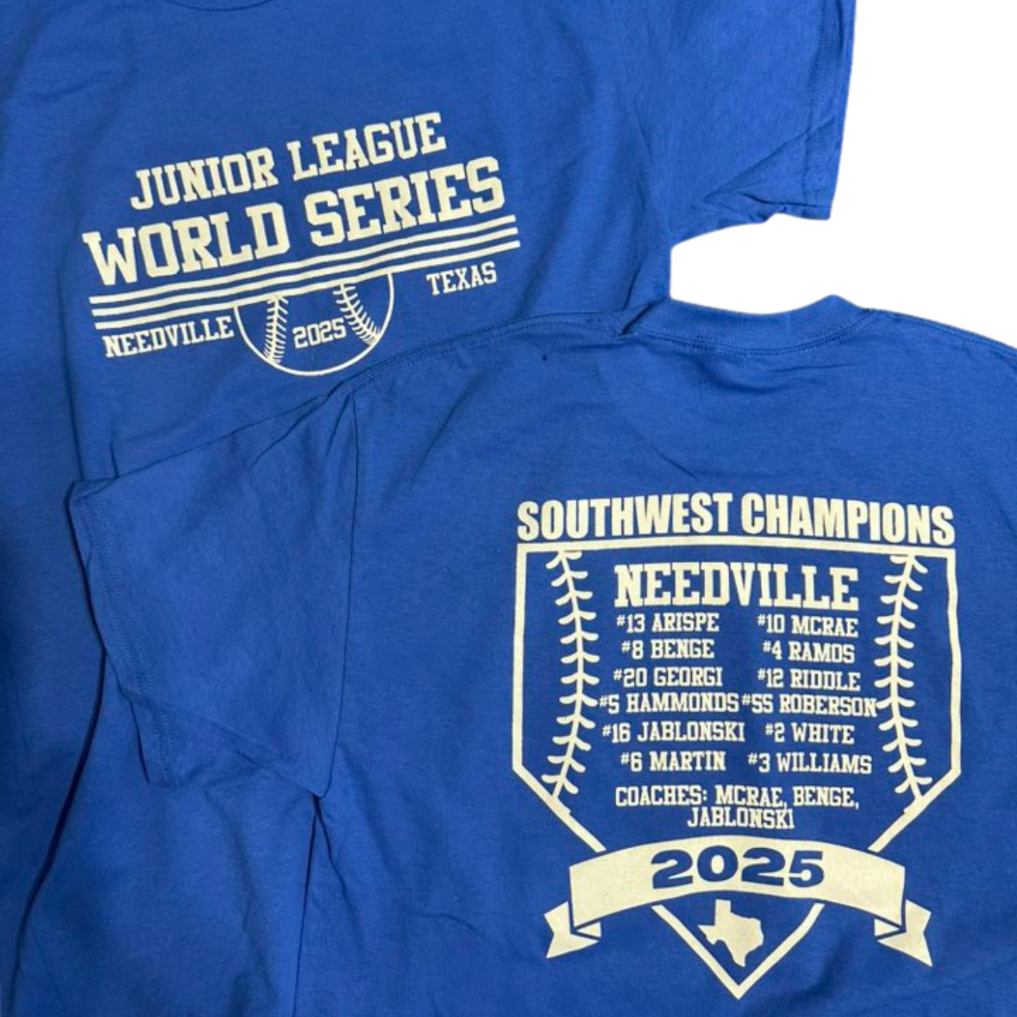 2025 Blue Needville Junior League World Series Shirt
