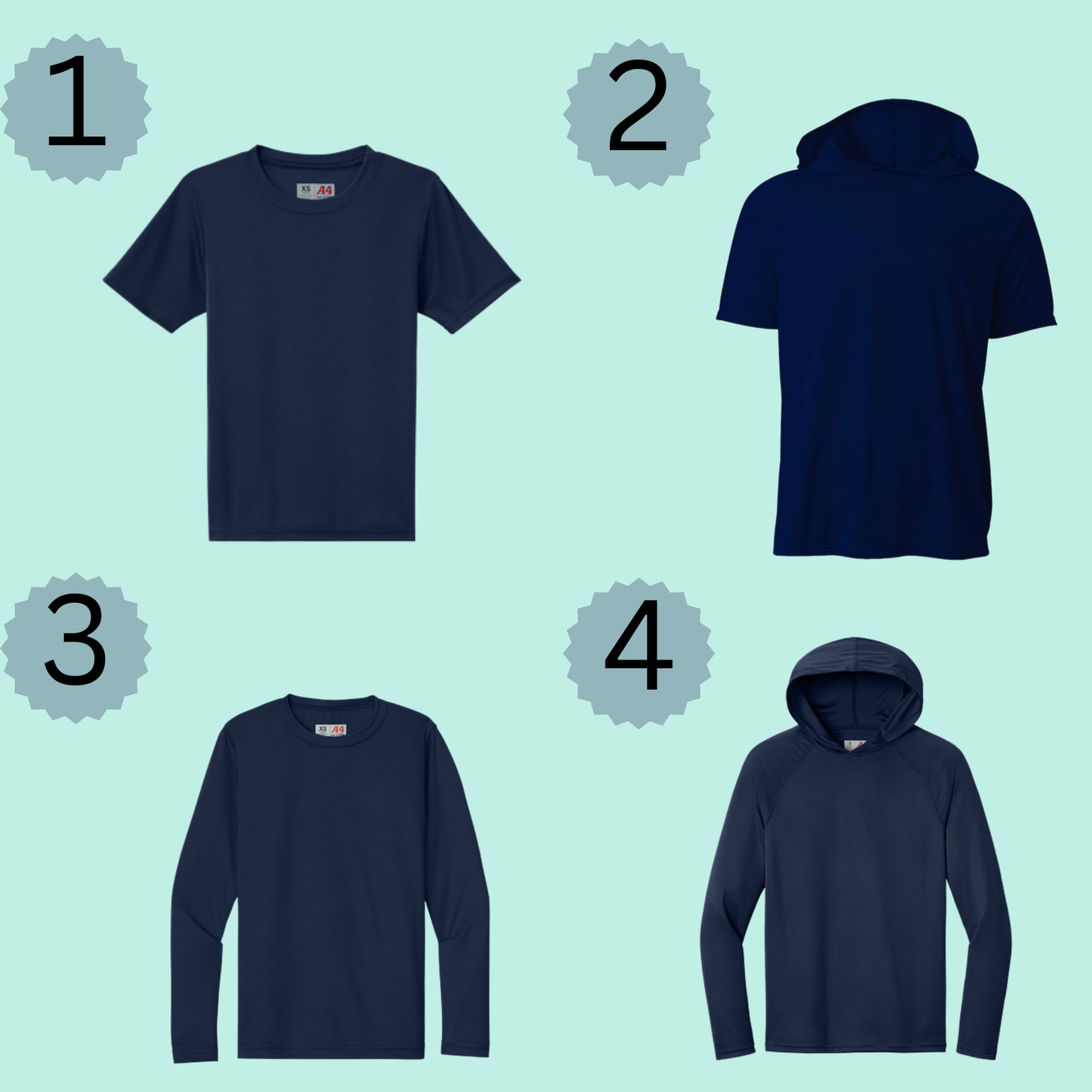 Youth Navy Custom SOCO Baseball Tee/Hoodie