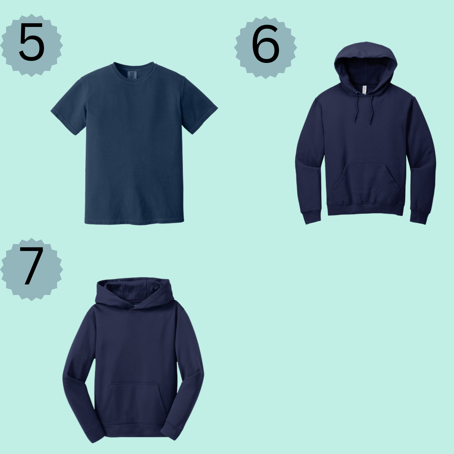 Youth Navy Custom SOCO Baseball Tee/Hoodie