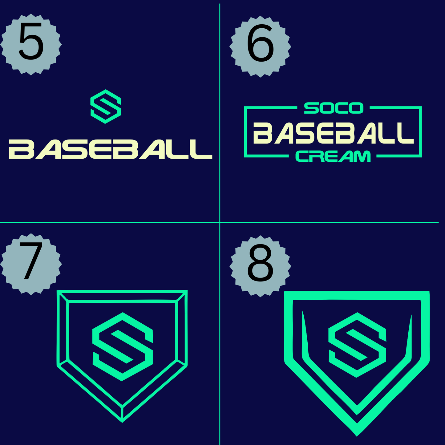 Youth Navy Custom SOCO Baseball Tee/Hoodie