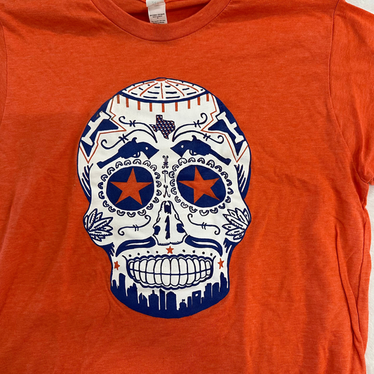 Orange Astros Calavera Tee