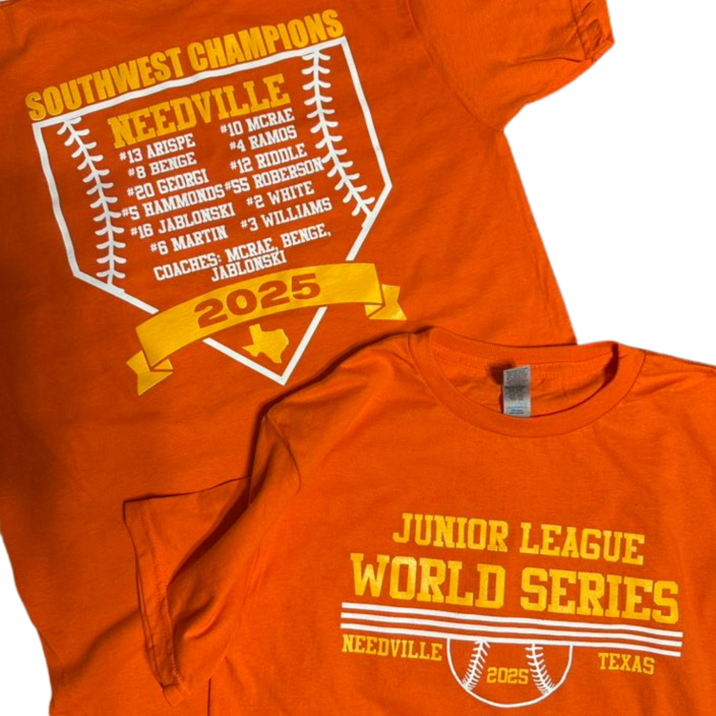 2025 Orange Needville Junior League World Series Shirt