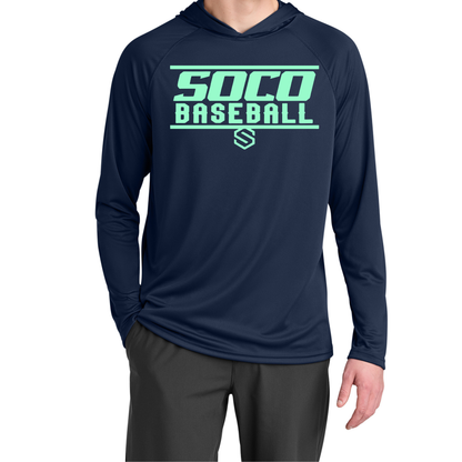 Youth Navy Custom SOCO Baseball Tee/Hoodie