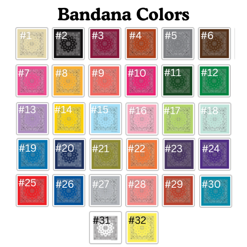 Custom Chainstitch Bandana