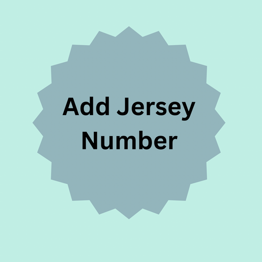 Back Jersey Number Add On