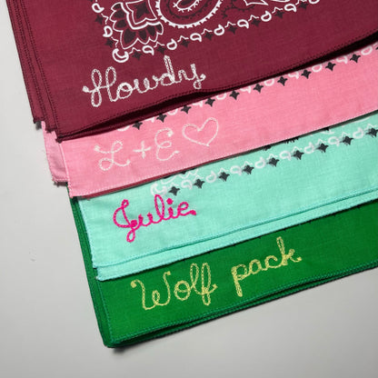 Custom Chainstitch Bandana