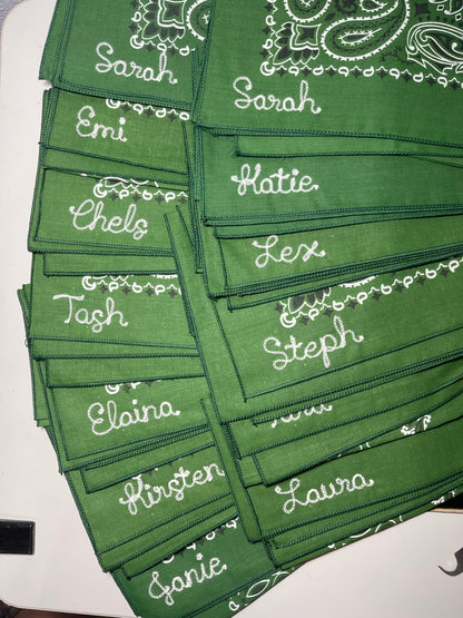 Custom Chainstitch Bandana